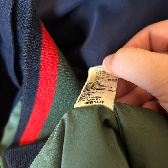 Lacoste Bomber Jacket Mens Size 4 (Medium) Sporty Classic Streetwear Preppy Logo - Picture 3 of 7